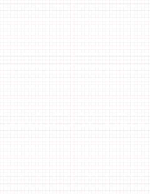 1/5-inch Grid Paper - Pink with 2x2 Quadrants